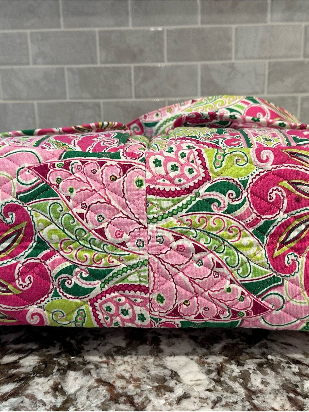 Vera Bradley Retired Pinwheel Pink Cargo Sling Bag Adjustable Shoulder Strap - Picture 11 of 14